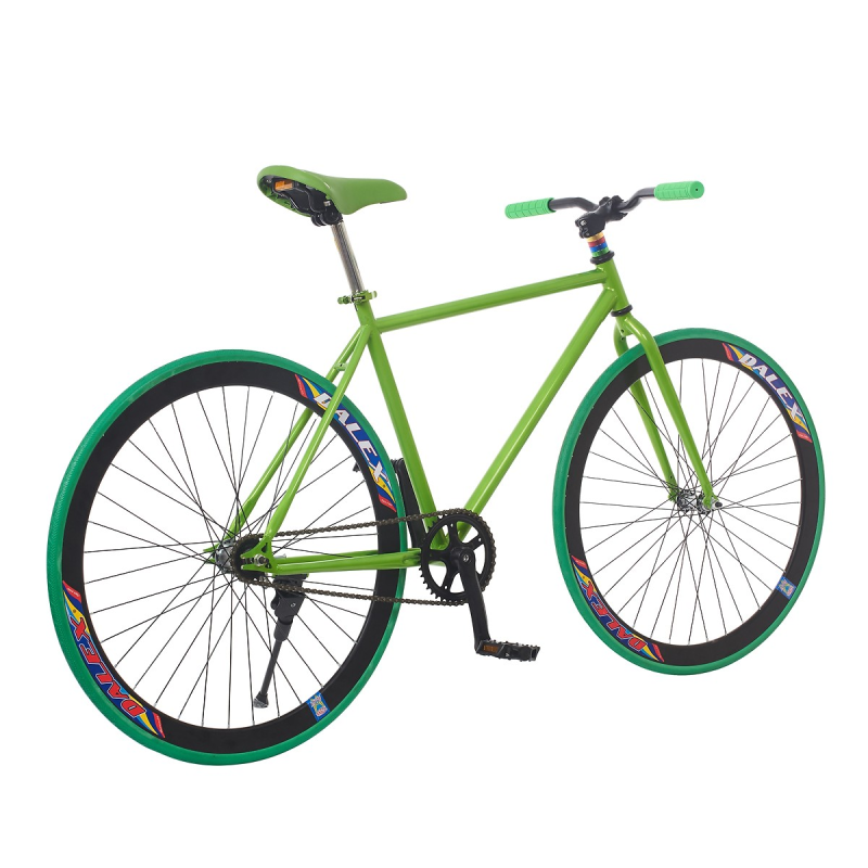 XE ĐẠP FIXED GEAR SINGLE SPORTSLINK - XANH LÁ PHỐI ĐEN
