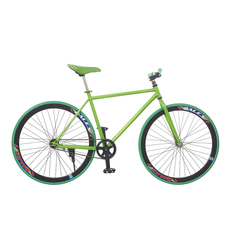 XE ĐẠP FIXED GEAR SINGLE SPORTSLINK - XANH LÁ PHỐI ĐEN