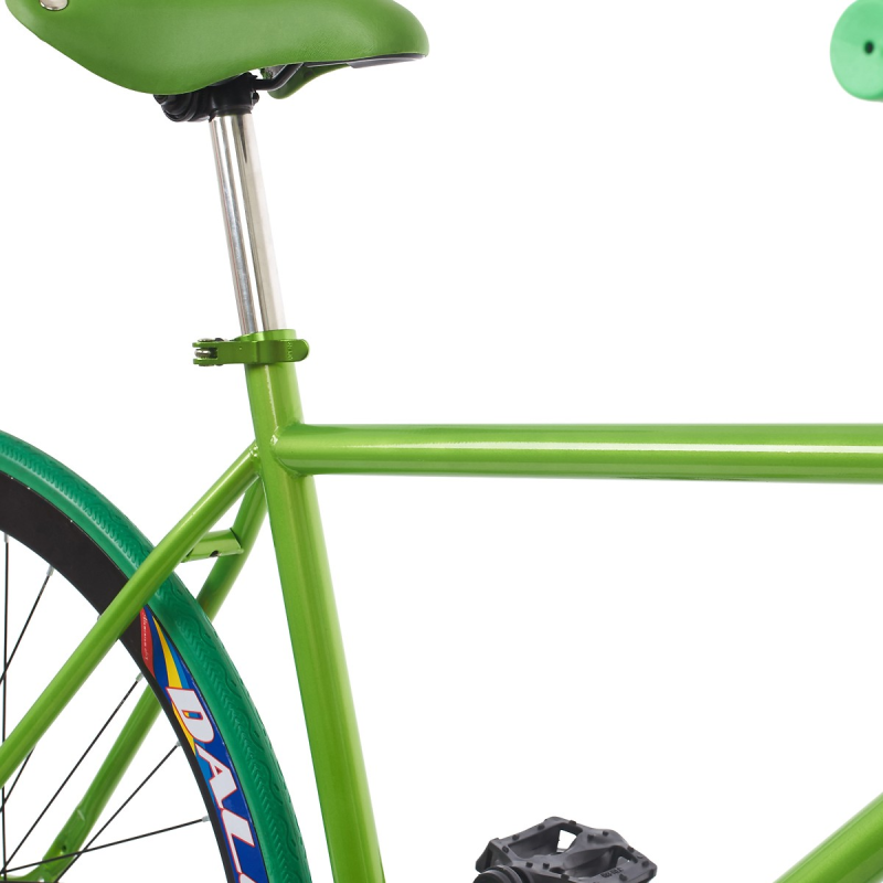 XE ĐẠP FIXED GEAR SINGLE SPORTSLINK - XANH LÁ PHỐI ĐEN